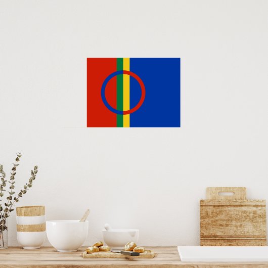 Poster du drapeau sami (Cuisine)