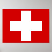 Poster du drapeau suisse (Devant)