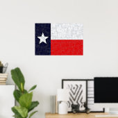 Poster du DRAPEAU TEXAS STATE (Bureau à domicile)