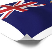 Poster du drapeau Tristan Da Cunha Imprimer (Coin)