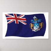 Poster du drapeau Tristan Da Cunha Imprimer (Devant)