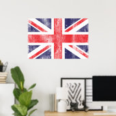 Poster du drapeau vintage (Bureau à domicile)