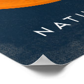 Poster du Étiquette de fruits Vintages orange (Coin)