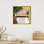 Poster du Faire-part du parti Luau (Cuisine)