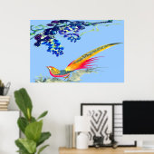 Poster du faisan debout dessin 3 (Bureau à domicile)