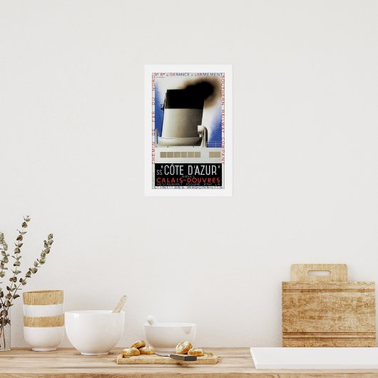 Poster du Ferry du chenal Côte d'Azur (Cuisine)