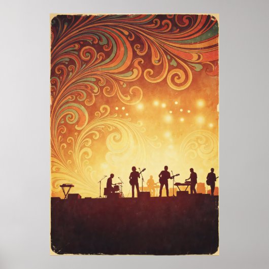 Poster du Festival de musique les années 70 psyché (Devant)