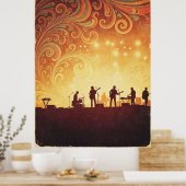 Poster du Festival de musique les années 70 psyché (Cuisine)