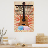Poster du festival de musique rétro (Cuisine)