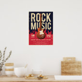 Poster du Festival de musique rock - Guitare & Fla (Cuisine)