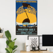 Poster du Festival de musique vintage (Bureau à domicile)