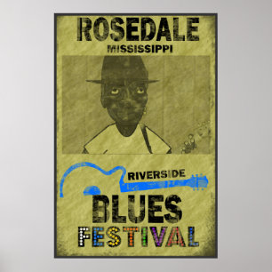Poster du festival Riverside Blues
