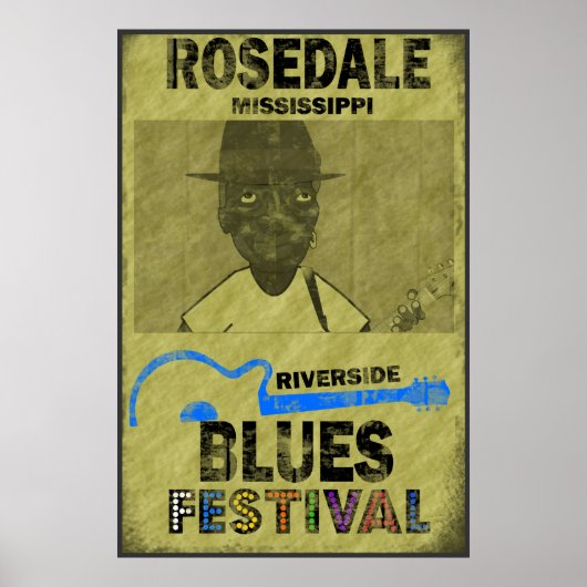 Poster du festival Riverside Blues (Devant)
