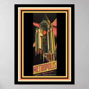 Poster du film Metropolis 12 x 16