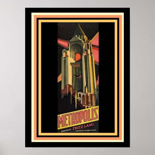 Poster du film Metropolis 12 x 16 (Devant)