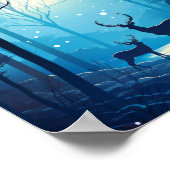 Poster du fond d'écran vectoriel Majestic Deer Sil (Coin)