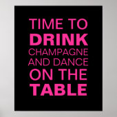 Poster du Fuchsia Champagne Party (Devant)