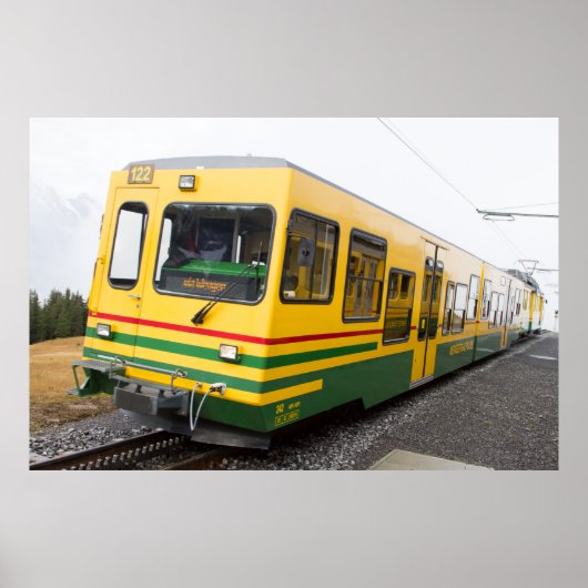 Poster du funiculaire de la Montagne Jaune (Devant)