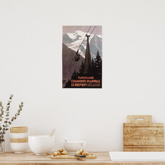 Poster du funiculaire Le Brevent (Cuisine)