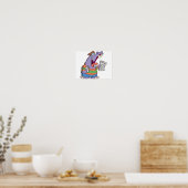 Poster du garçon du journal Hippo (Cuisine)