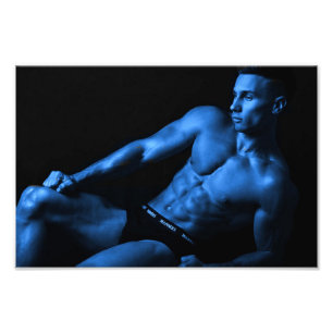 Poster du garçon en bleu Hot Guy