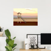 Poster du gardien de sauvetage sur la plage (Bureau à domicile)