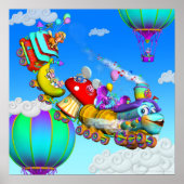 Poster du GiggleBelly Train 18x18 (Devant)