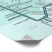 Poster du golfe du Maine 20 x 30 (Coin)