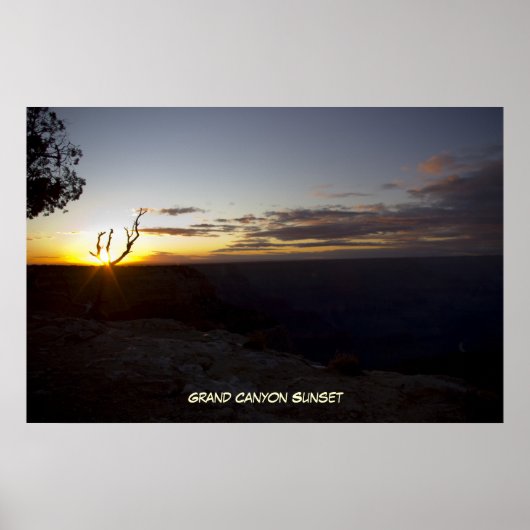 Poster du Grand Canyon Sunset 1 (Devant)