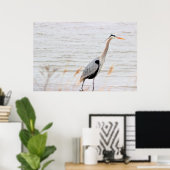 Poster du Grand Héron bleu (Bureau à domicile)