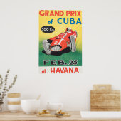 Poster Du Grand Prix De Cuba 1958 (Cuisine)