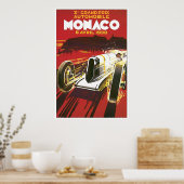 Poster du Grand Prix de Monaco 1930 (Cuisine)