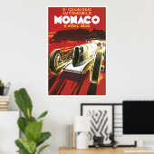 Poster du Grand Prix de Monaco 1930 (Bureau à domicile)