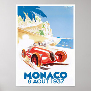 Poster du Grand Prix de Monaco 1937