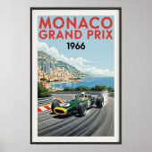 Poster du Grand Prix de Monaco 1966 (Devant)