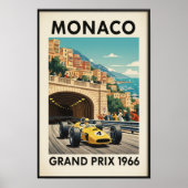 Poster du Grand Prix de Monaco 1966 (Devant)