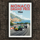 Poster du Grand Prix de Monaco 1966