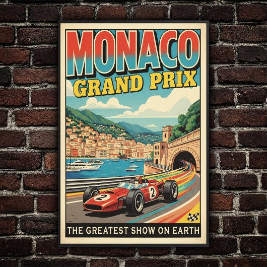 Poster du Grand Prix de Monaco 1966