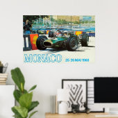 Poster du Grand Prix de Monaco 1968 (Imprimer jusq (Bureau à domicile)