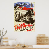 Poster du Grand Prix de Suisse 1934 (Cuisine)