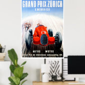 Poster du Grand Prix de Zurich 1939 (Bureau à domicile)