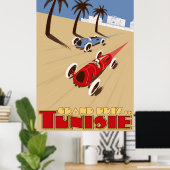 Poster du Grand Prix Tunisie 1935 (Bureau à domicile)