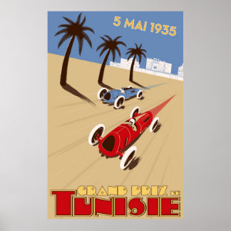 Poster du Grand Prix Tunisie 1935