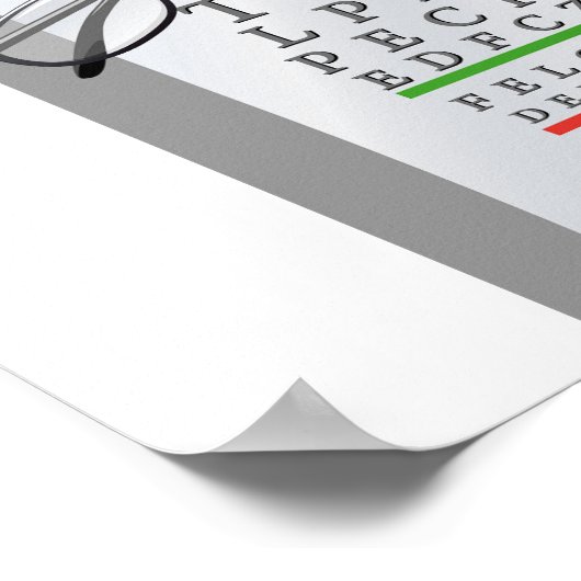 Poster du graphique optométriste (Coin)