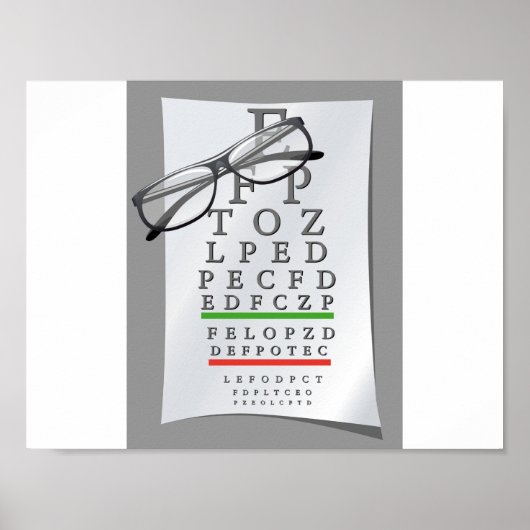 Poster du graphique optométriste (Devant)