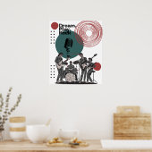 Poster du groupe rock des années 80 (Cuisine)