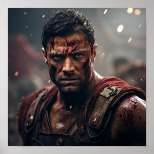 Poster du guerrier Spartacus Epic Gladiator Art