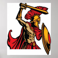 Poster du guerrier spartiate