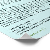 Poster du guide de notation des cartes de vacances (Coin)