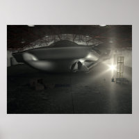Poster du hangar Roswell UFO